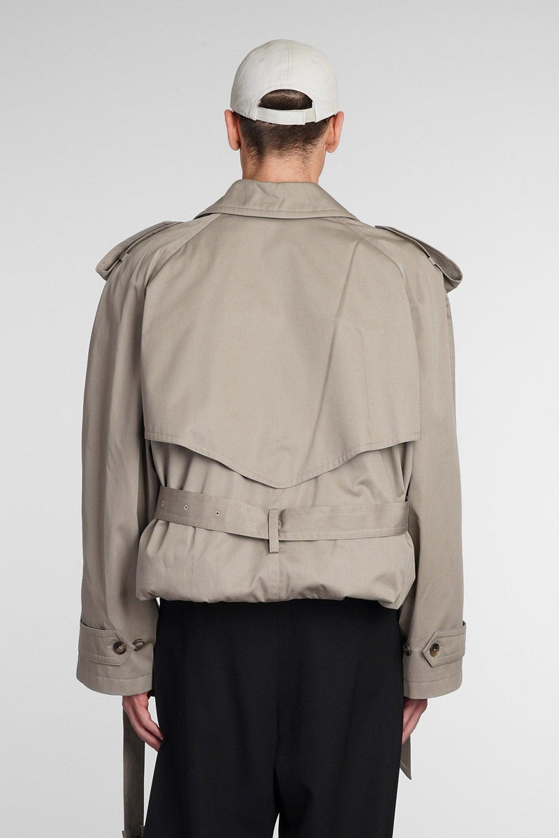 Balenciaga Coat In Beige Cotton - Men - Piano Luigi