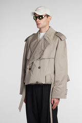 Balenciaga Coat In Beige Cotton - Men - Piano Luigi