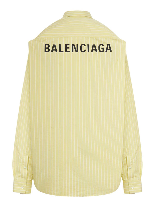 Balenciaga Cocoon Shirt Striped Poplin - Women - Piano Luigi