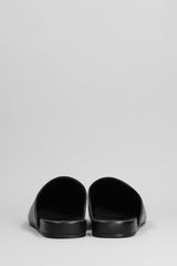 Balenciaga Cosy New Bb Slipper-mule In Black Leather - Men - Piano Luigi