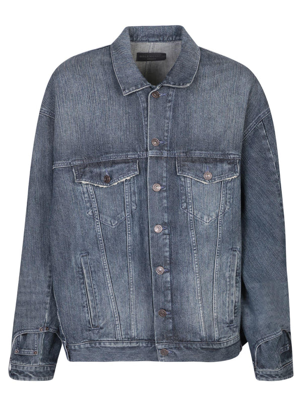 Balenciaga Deconstructed Blue Jacket - Men - Piano Luigi