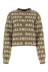 Balenciaga Dove Grey Wool Blend Sweater - Women - Piano Luigi