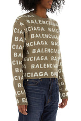 Balenciaga Dove Grey Wool Blend Sweater - Women - Piano Luigi