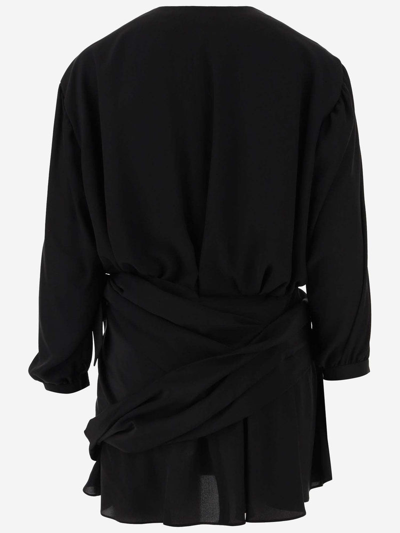 Balenciaga Draped Silk Dress - Women - Piano Luigi