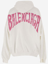 Balenciaga Graphic Printed Cotton Hoodie - Women - Piano Luigi