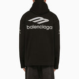 Balenciaga Icon 3b Sport Hoodie Black - Men - Piano Luigi