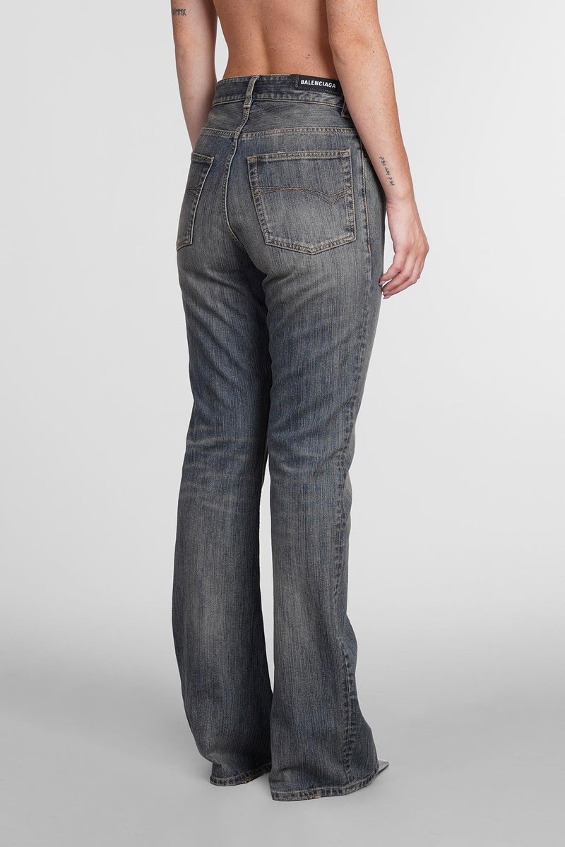 Balenciaga Jeans In Blue Cotton - Women - Piano Luigi