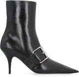 Balenciaga Knife 80 Leather Ankle Boots - Women - Piano Luigi