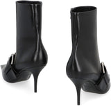 Balenciaga Knife 80 Leather Ankle Boots - Women - Piano Luigi