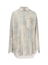 Balenciaga Leo Bleached Long-sleeved Shirt - Women - Piano Luigi