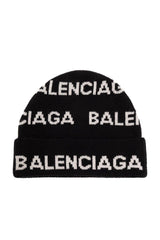 Balenciaga Logo Intarsia Beanie - Men - Piano Luigi