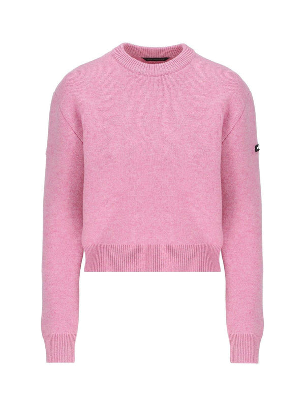 Balenciaga Logo Patch Knitted Jumper - Women - Piano Luigi