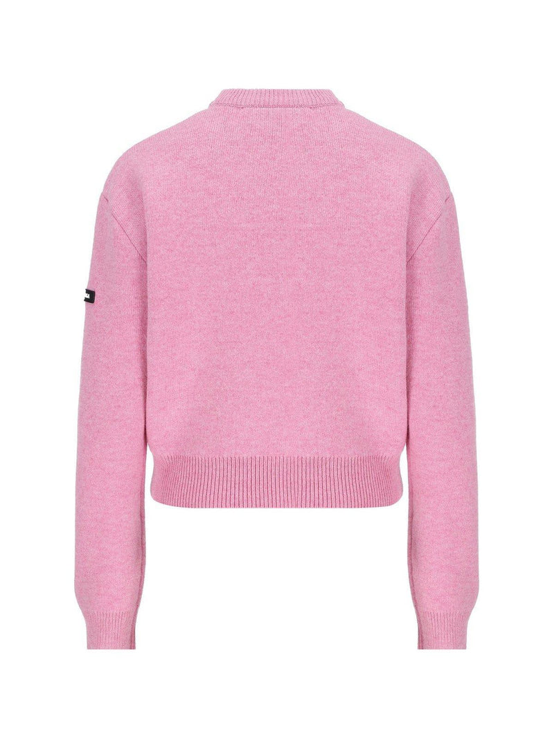 Balenciaga Logo Patch Knitted Jumper - Women - Piano Luigi