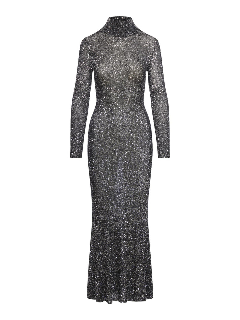 Balenciaga Maxi Dress Sequins Shiny Jersey Knit - Women - Piano Luigi