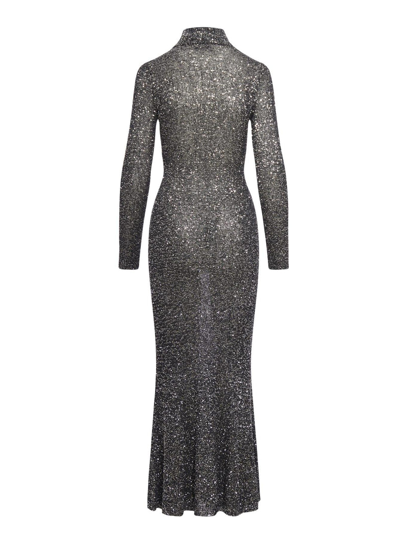 Balenciaga Maxi Dress Sequins Shiny Jersey Knit - Women - Piano Luigi