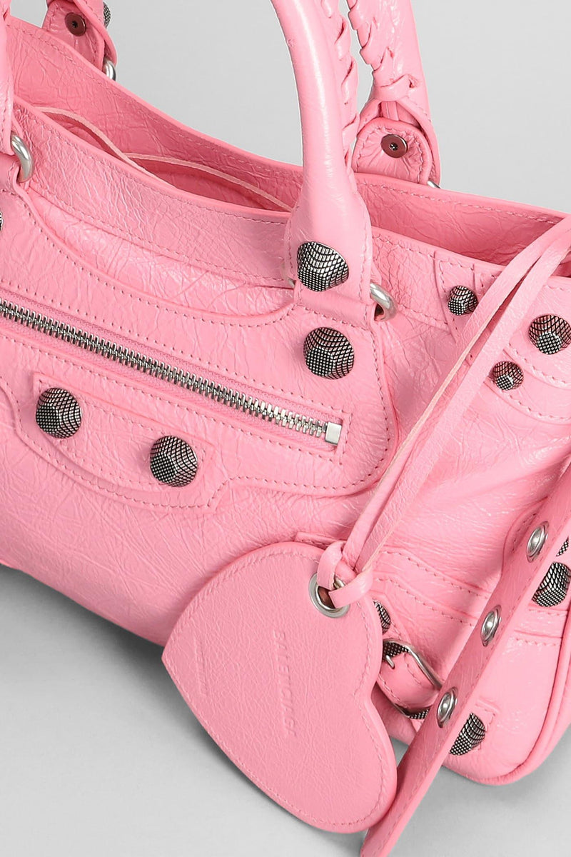 Balenciaga Neo Cagole Tote M Hand Bag In Rose-pink Leather - Women - Piano Luigi