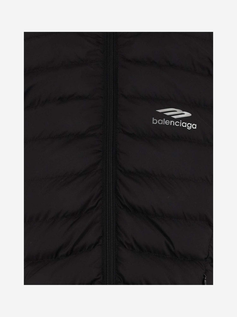 Balenciaga Nylon Down Jacket With Logo - Women - Piano Luigi