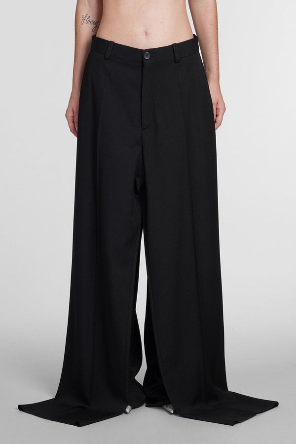 Balenciaga Pants In Black Wool - Women - Piano Luigi