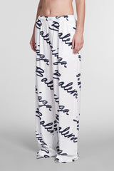 Balenciaga Pants In White Viscose - Women - Piano Luigi