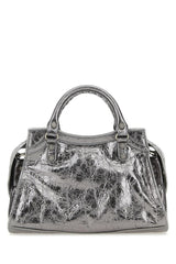 Balenciaga Silver Nappa Leather Neo Cagole Xs Handbag - Women - Piano Luigi