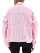 Balenciaga Striped Oversized Shirt - Women - Piano Luigi