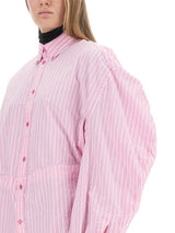 Balenciaga Striped Oversized Shirt - Women - Piano Luigi