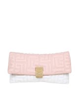 Balmain 1945 Soft Clutch Bag In Monogram Quilted Leather - Women - Piano Luigi