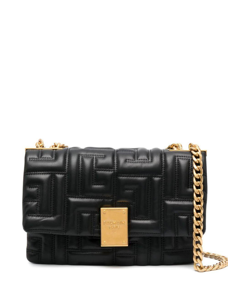 Balmain 1945 Soft Quilted Lambskin Shoulder Bag - Women - Piano Luigi