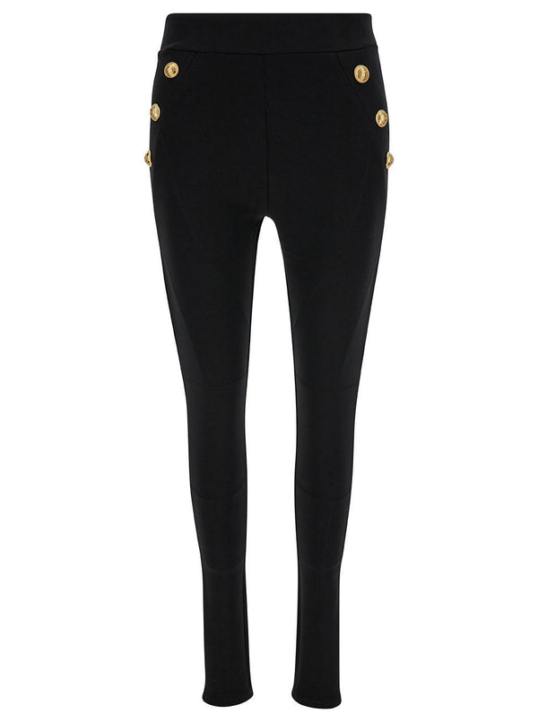 Balmain 6 Btn Jersey Leggings - Women - Piano Luigi