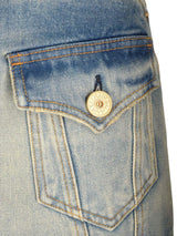 Balmain A-line Mini Denim Skirt - Women - Piano Luigi