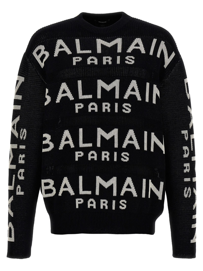 Balmain All-over Logo Sweater - Men - Piano Luigi