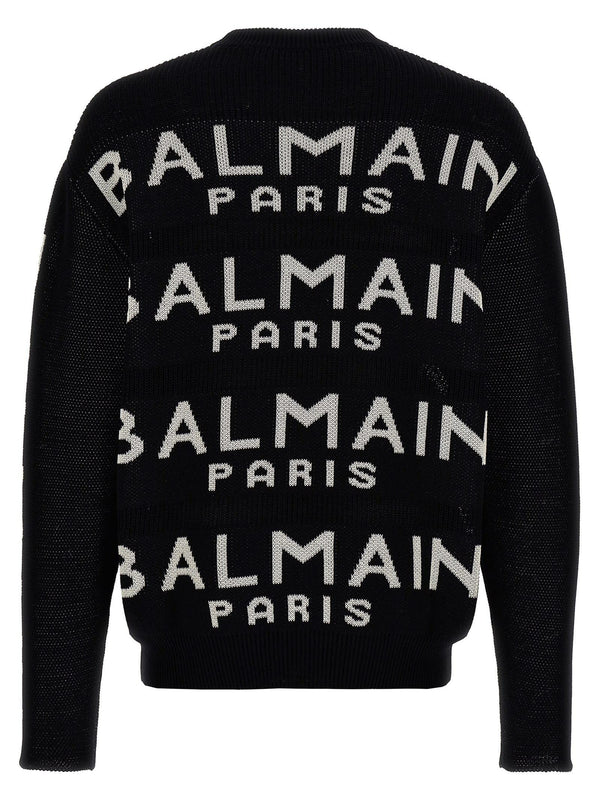 Balmain All-over Logo Sweater - Men - Piano Luigi