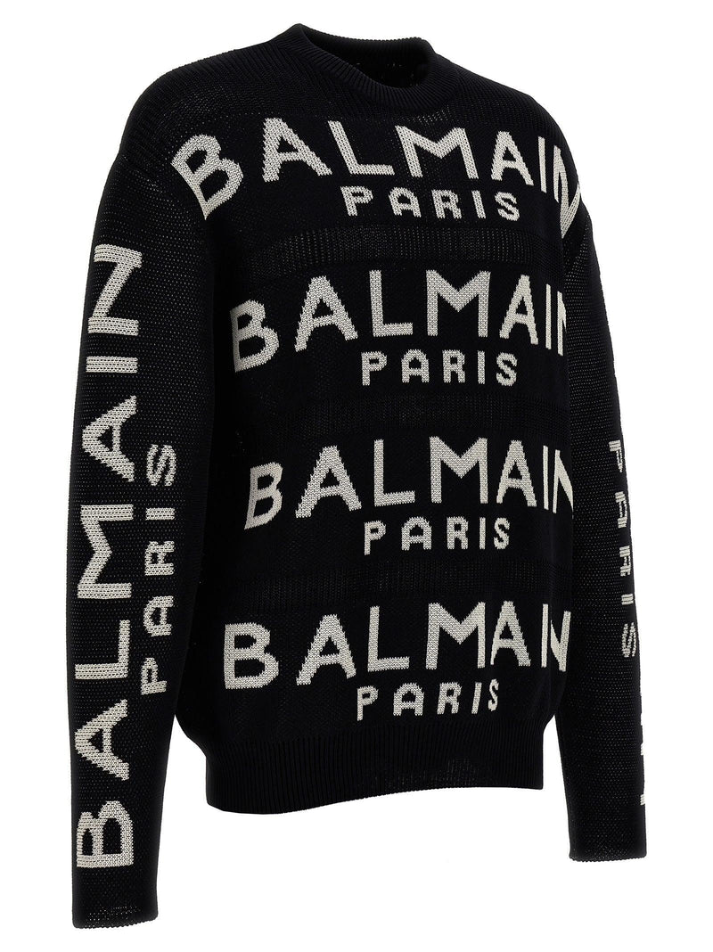 Balmain All-over Logo Sweater - Men - Piano Luigi