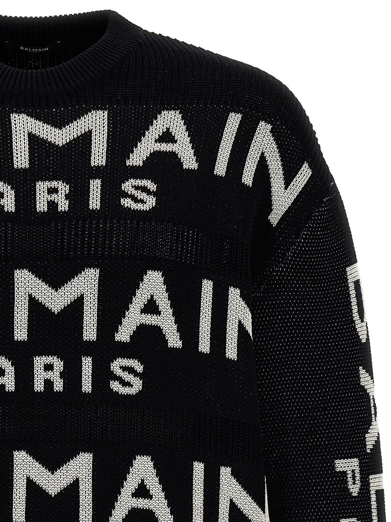 Balmain All-over Logo Sweater - Men - Piano Luigi