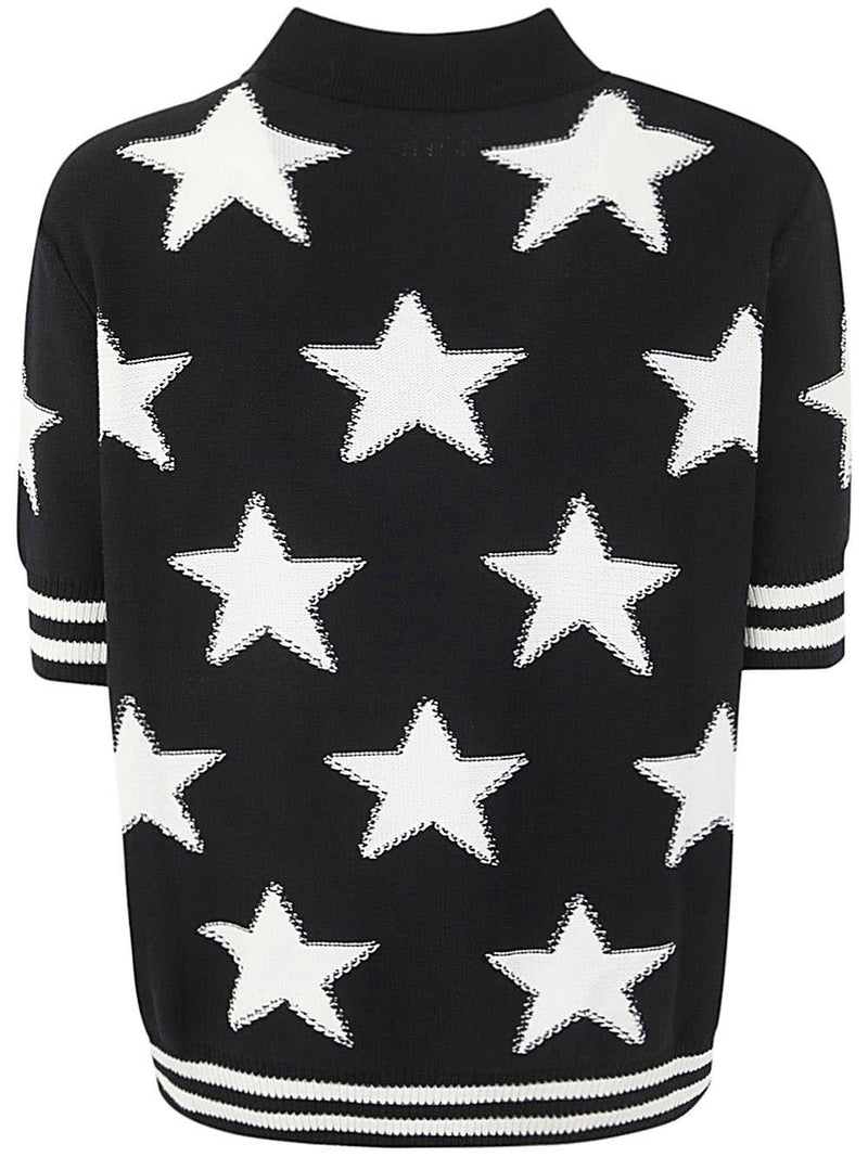 Balmain Ao Stars Cotton Polo - Men - Piano Luigi