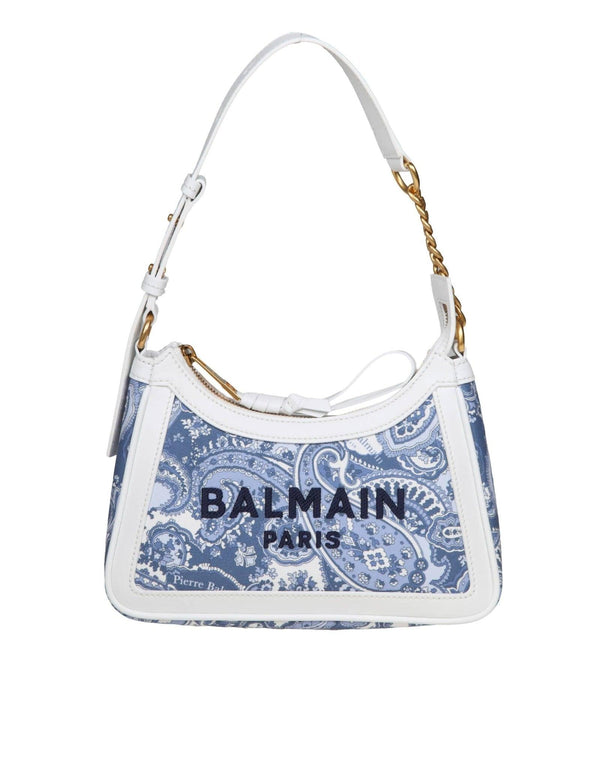 Balmain B-army 26 Bag In Canvas With Fantasy Print - Women - Piano Luigi