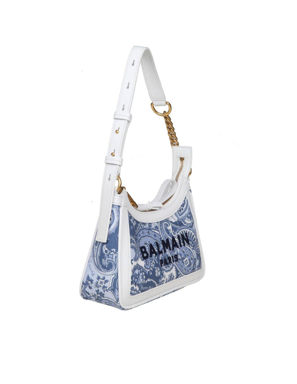 Balmain B-army 26 Bag In Canvas With Fantasy Print - Women - Piano Luigi