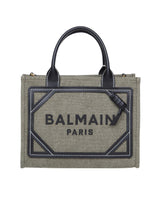 Balmain B-army Shopper Bag In Canvas With Logo - Women - Piano Luigi