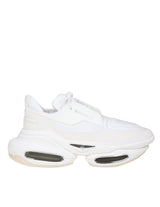 Balmain B-bold Sneakers In White Leather And Suede - Men - Piano Luigi