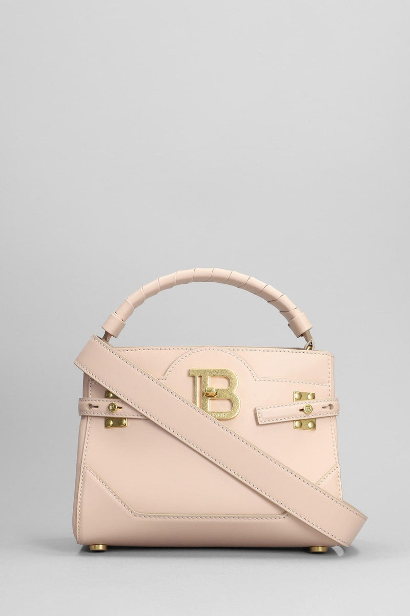 Balmain B Buzz Hand Bag In Rose-pink Leather - Women - Piano Luigi