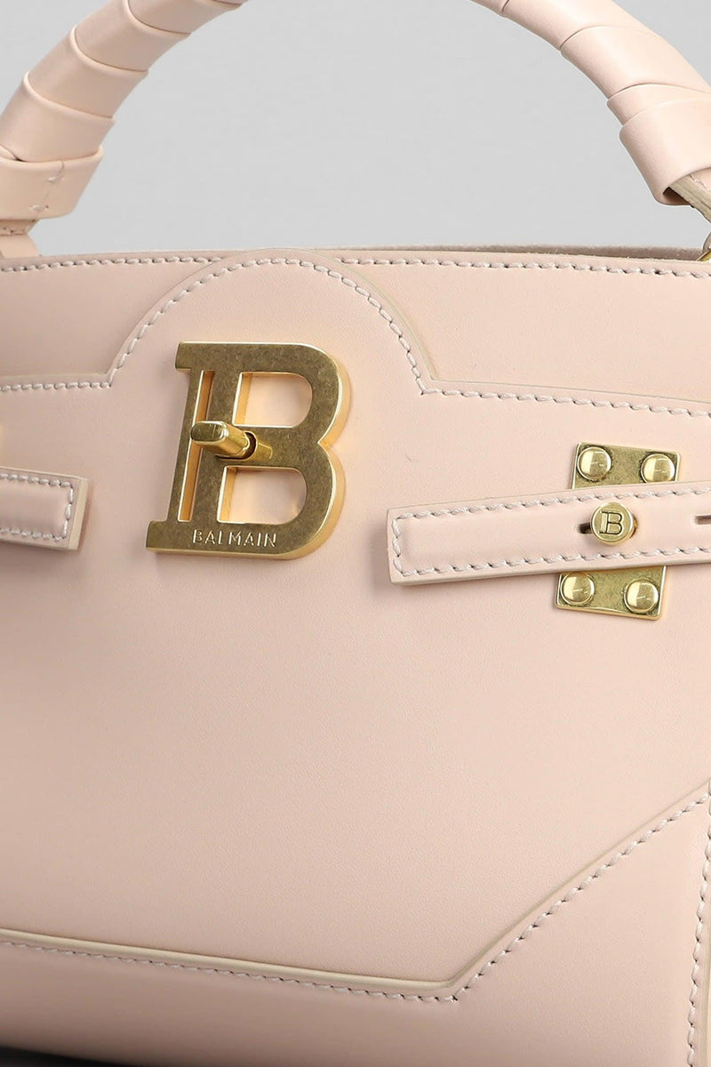 Balmain B Buzz Hand Bag In Rose-pink Leather - Women - Piano Luigi