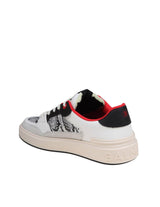 Balmain B-court Flip Sneakers In Python Effect Leather - Men - Piano Luigi