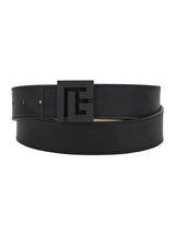 Balmain Black Belt With Logo Buckle Detail In Leather Man - Men - Piano Luigi