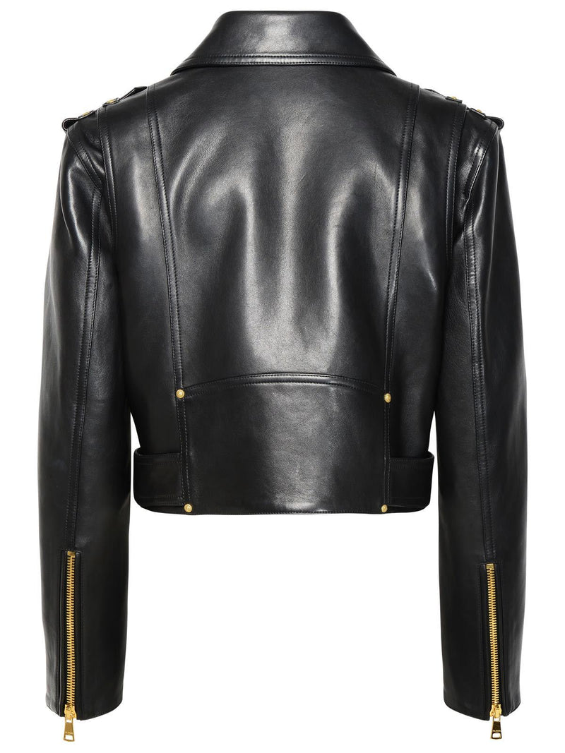 Balmain Black Lambskin Jacket - Women - Piano Luigi