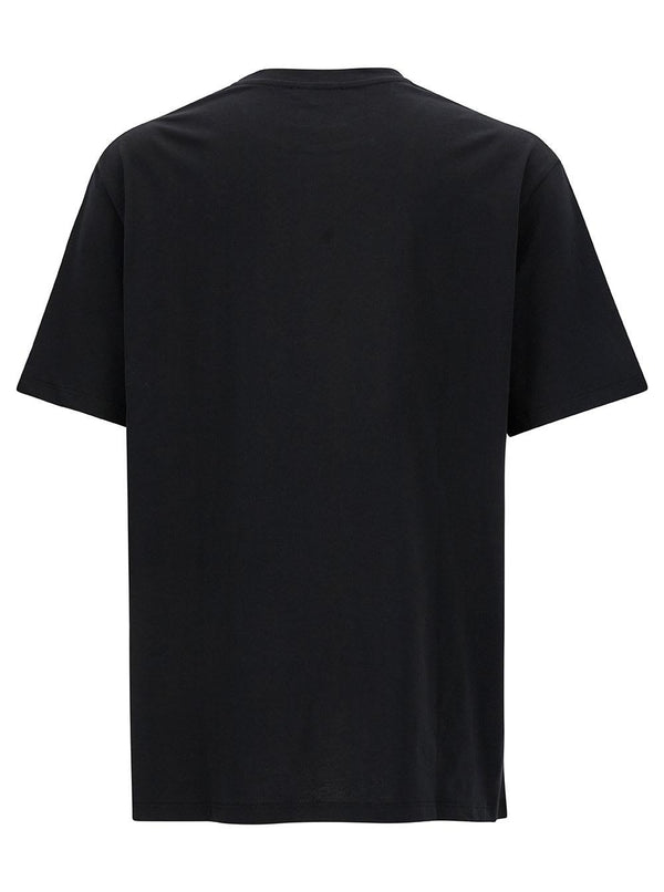 Balmain Black T-shirt With Star Graphic Print In Cotton Man - Men - Piano Luigi