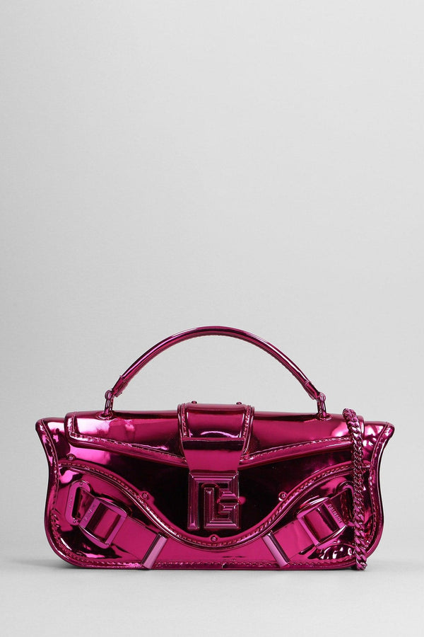 Balmain Blaze Shoulder Bag In Fuxia Leather - Women - Piano Luigi