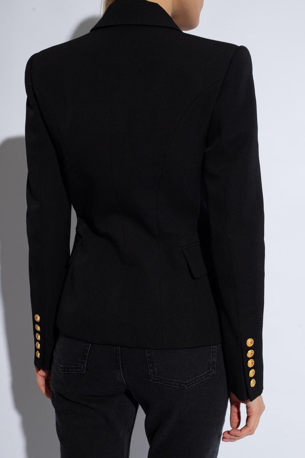 Balmain Blazer With Peak Lapels - Women - Piano Luigi