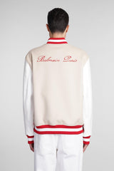 Balmain Bomber In Beige Wool - Men - Piano Luigi