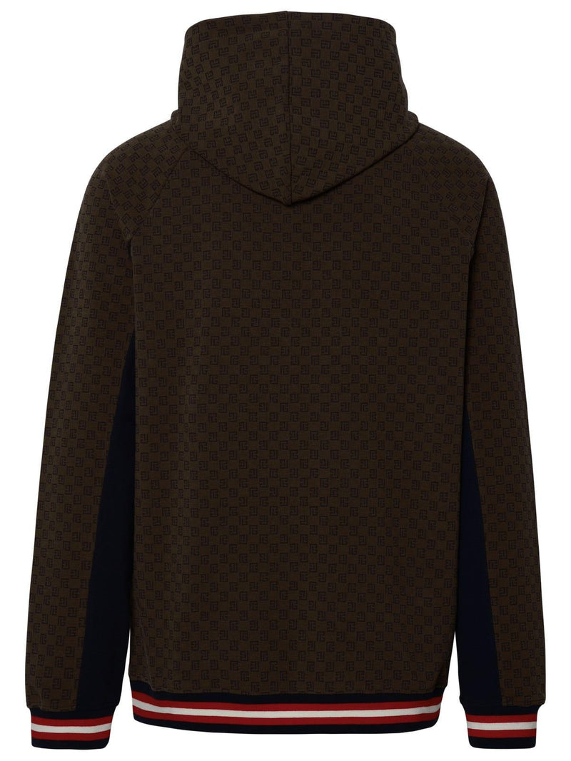 Balmain Brown Cotton Blend Sweatshirt - Men - Piano Luigi