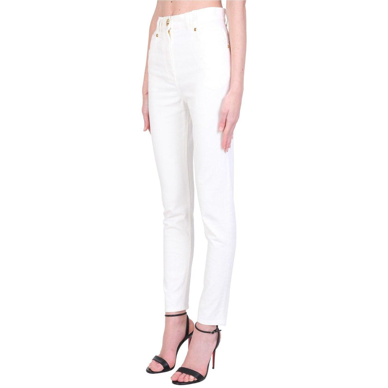 Balmain Cotton Denim Jeans - Women - Piano Luigi